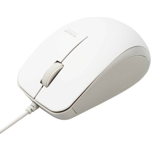 エレコム M-BL27UBKWH BlueLEDマウス 有線 3ボタン サイドラバー 抗菌 ホワイト エレコム M-BL27UBKWH BlueLEDマウス 有線 3ボタン サイドラバー 抗菌 ホワイト