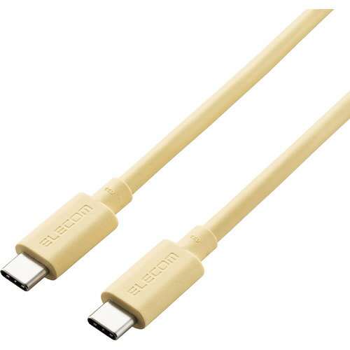 エレコム USB4-APCC5P08YL USB4ケーブル C-Cタイプ 0.8m イエロー ●24インチiMacに合わせたカラーのUSB-IF正規認証品のUSB4ケーブル。 最大40Gbpsの高速転送が可能です。USB Power Deliveryによる最大100W (20V/5A)の充電が可能。●24インチiMacに合わせたカラーのUSB4ケーブルです。●USB Type-C(TM)を搭載しているパソコンなどに、USB Type-C(TM)を搭載している機器を接続し、充電やデータ転送ができるUSB4ケーブルです。●USB-IF 正規認証品です。●USB Type-C(TM)コネクターは、ウラ、オモテに関係なくケーブルを挿し込めます。【仕様】コネクタ形状：USB Type-C(TM)オス-USB Type-C(TM)オス対応機種：USB Type-C(TM)端子搭載のパソコン及びUSB Type-C(TM)端子搭載の周辺機器ケーブル長：0.8m ※コネクター含むケーブル太さ：4.6mm規格：USB4規格正規認証品対応転送速度：最大40Gbps ※理論値パワーデリバリー対応：○ALTモード対応：○プラグメッキ仕様：金メッキピンシールド方法：3重シールドツイストペアケーブル(通信線)：○カラー：イエローパッケージ形態：袋+ステッカー