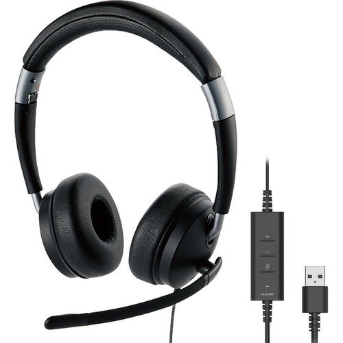 エレコム HS-HP101UNCBK 有線ヘッドセット デュアルマイクノイズリダクション ソフトレザー 折りたたみ式 両耳 ブラック エレコム HS-HP101UNCBK 有線ヘッドセット デュアルマイクノイズリダクション ソフトレザー 折りたたみ式 両耳 ブラック