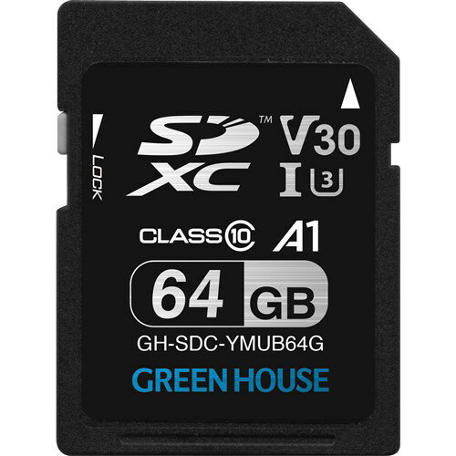 O[nEX GH-SDC-YMUB64G SDXCJ[h UHS-I U3 V30 A1 64GB