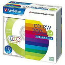 バーベイタム(Verbatim) SW80QM10V1 CD-R・RW 1?4倍速対応 データ用CD-RWメディア （700MB・10枚）　SW80QM10V1“ ≪Verbatimブランド≫ 書き換え可能なCDメディア。”／データ用CD-RW 700MB（1?4倍速対応）／カラーミックスレーベル／5mmケース／10枚レーベルカラー 5色カラーミックスレーベル 仕様 【ケース仕様】5mmプラケース、【ケース（色）】白 種類 CD-RW 入り数 10枚 記憶容量 700MB 対応速度 1?4倍速 特徴 【記録回数】くり返し、【インクジェットプリンタ対応】非対応、【ワイド印刷エリア】非対応、【グリーン購入法基準】適合、【各種取得規格】RoHS指令準拠