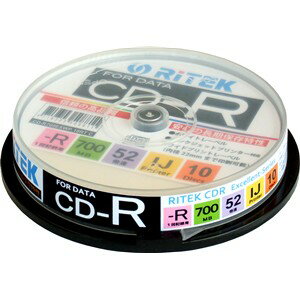 RiTEK CD-R700EXWP.10RTC データ用CD-R 10枚