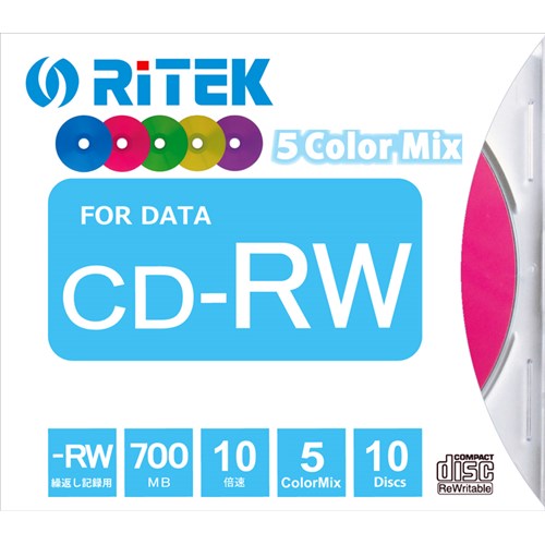 RiDATA CDRW700.MIX10PA データ用CD-RW 700MB 1