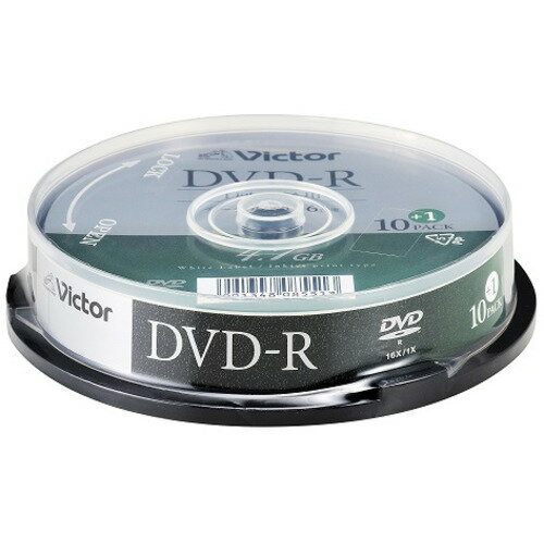 Victor DHR47JP11SJ5 パソコン用 16倍速 DVD-R 11枚パック 4.7GB Victor DHR47JP11SJ5 パソコン用 16倍速 DVD-R 11枚パック 4.7GB