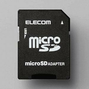 エレコム メモリ変換アダプタ（microSD → SD）MF-ADSD002■インターフェイス(パソコン側)：SD■インターフェイス(デバイス側)：microSD■外形寸法：約W24.0*H32.0*D2.1mm(SDメモリーカードと同サイズ)■本体重量：約2.0g■付属品：マニュアル 1枚■その他：対応メディア:microSDmicroSDをSDに変換するアダプター。