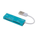 ナカバヤシ CRW-5M52NBL USB2.0マルチカードリーダー/ライター ブルー