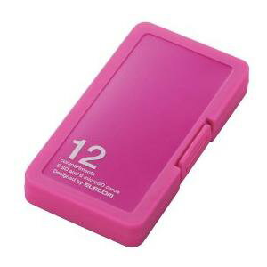 エレコム CMC-SDCPP12PN SD/microSDカードケース プラスチックタイプ ( SD:6枚 / microSD:6枚収納可能 ) ピンク エレコム CMC-SDCPP12PN SD/microSDカードケース プラスチックタイプ ( SD:6枚 / microSD:6枚収納可能 ) ピンク