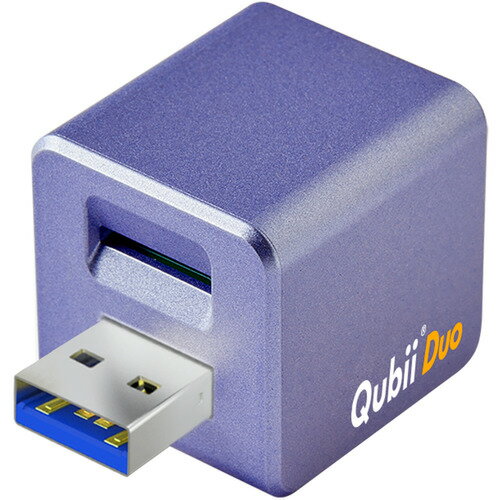 MAKTAR MKPQD-PP iOS/Androidバックアップストレージ Maktar Qubii Duo USB Type A パープル MAKTAR MKPQD-PP iOS/Androidバックアップストレージ Maktar Qubii Duo USB Type A パープル