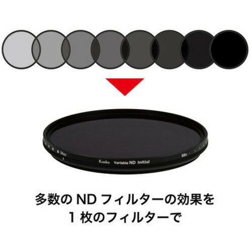 ケンコー 58SバリアブルNDINITIAL 可変NDフィルター Kenko バリアブルND Initial(イニシャル) 58mm 3