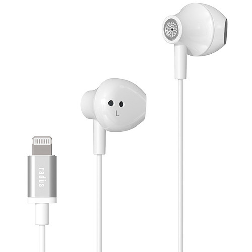 ラディウス HP-NEL12W Lightning イヤホン ホワイト