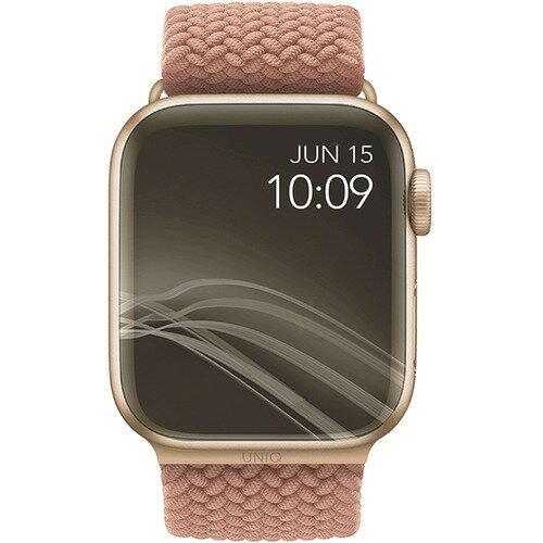 KENZAN UNIQ-44MM-ASPPNK Apple Watch 44／45／46mm用編み込みバンド ASPEN GRAPEFRUIT PINK UNIQ44MMASPPNK