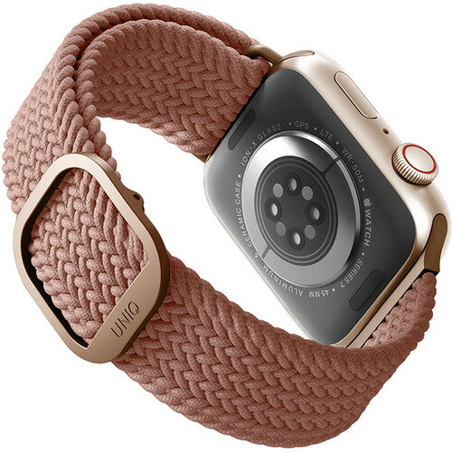 KENZAN UNIQ-44MM-ASPPNK Apple Watch 44／45／46mm用編み込みバンド ASPEN GRAPEFRUIT PINK UNIQ44MMASPPNK