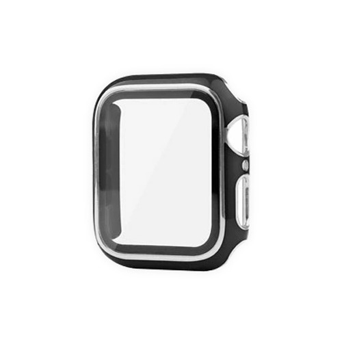 アール・エム RM-8180BKSV AppleWatch保護カバー ブラック×シルバー RM8180BKSV発売日：2022年10月中旬●ガラスフィルム一体型保護ケース9Hのガラスフィルムが一体となったケースです。ウォッチ本体に被せるだけの簡単装着。●おしゃれなツートンカラーサイドのカバー部分はツートンカラーのメッキ仕上げ●ウォッチ全面保護●ガラスは高透過率で指紋防止。サイド部分は衝撃吸収仕様です。&nbsp;【仕様】対抗機種：AppleWatch series7、8 41mm