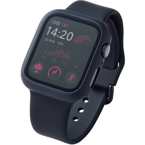 エレコム AW-20MFCGOBK Apple Watch 44mm用フルカバーケース プレミアムゴリラガラス 高透明 ブラック AW20MFCGOBK エレコム AW-20MFCGOBK Apple Watch 44mm用フルカバーケース プレミアムゴリラガラス 高透明 ブラック AW20MFCGOBK