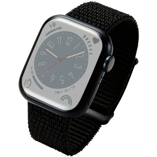 エレコム AW-41BDFBBK Apple Watch 41/40/38mm/バンド/ファブリック/ブラック AW41BDFBBK エレコム AW-41BDFBBK Apple Watch 41/40/38mm/バンド/ファブリック/ブラック AW41BDFBBK