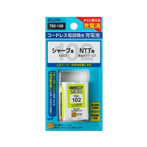 ELPA TSC-102 電話子機用充電池