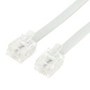 ミヨシ DC-210/WH 6極2芯 電話機コード 10m ホワイト
