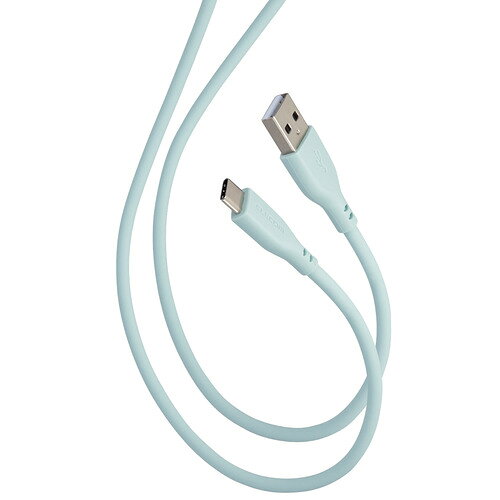 エレコム MPA-ACSS20GN Type-Cケーブル USB-A to Type-C 2m 断線しにくい シリコン素材 やわらかい RoHS指令準拠 パールグリーン ●スモーキー&ニュアンスカラーがオシャレなUSBケーブルです。シリコン素材を採用した柔らかく、なめらかな手触りが特徴です。 折り癖のつきにくさと高い耐久性を兼ね備えているので、モバイル用として束ねて持ち運ぶのにおすすめです。 USB-A端子を搭載したパソコン・充電器と、USB Type-C(TM)端子を搭載したスマートフォンを接続して充電・データ通信ができます。●スモーキー&ニュアンスカラーがオシャレなUSBケーブルです。●シリコン素材を採用した柔らかく、なめらかな手触りのUSBケーブルです。●絡みにくく、取り回しがしやすいです。●サビなどに強く信号劣化を抑える金メッキピンを採用しています。●最大15W(5V/3A)で接続機器の充電が可能です。 ●※ご使用になるパソコンなどの性能によって、供給される電力値が異なります。USB Power Delivery非対応です。●最大480Mbpsのデータ転送が可能です。●■対応機種（※一部抜粋）iPhone 15/iPhone 15 Plus/iPhone 15 Pro/iPhone 15 Pro Max/iPhone 16/iPhone 16 Plus/iPhone 16 Pro/iPhone 16 Pro Max/iPhone 16e/iPhone 17/iPhone 17 Pro/iPhone 17 Pro Max/iPhone 17e/iPhone Air/AQUOS R10(SH-51F/A501SH/SH-M31)/AQUOS R9 pro(SH-54E)/AQUOS R9(SH-51E/SHG12)/AQUOS sense10(SH-53F/SHG15/SH-M33)/AQUOS sense9(SH-53E/SHG14/SH-M29)/AQUOS wish4(SH-52E/A402SH/SH-M27)/AQUOS wish5(SH-52F/A502SH/SH-M32)/arrows Alpha(F-51F)/arrows We2 Plus(F-51E)/arrows We2(F-52E/FCG02/A402FC)/BASIO active2(SHG12)/BASIO active3(SHG13)/Galaxy A25 5G(SC-53F/SCG33/SM-A253Z)/Galaxy A36 5G(SC-54F)/Galaxy A55 5G(SC-53E/SCG27)/Galaxy S23 FE(SCG24)/Galaxy S23 Ultra(SC-52D/SCG20)/Galaxy S23(SC-51D/SCG19)/Galaxy S24 Ultra(SC-52E/SCG26)/Galaxy S24(SC-51E/SCG25)/Galaxy S25 Ultra(SC-52F/SCG32)/Galaxy S25(SC-51F/SCG31)/Galaxy Z Flip6(SC-54E/SCG29)/Galaxy Z Flip7(SC-55F/SCG35/SM-F766Z)/Galaxy Z Fold6(SC-55E/SCG28)/Galaxy Z Fold7(SC-56F/SCG34/SM-F966Z)/Google Pixel 10/Google Pixel 10 Pro/Google Pixel 10 Pro XL/Google Pixel 8a/Google Pixel 9/Google Pixel 9 Pro/Google Pixel 9 Pro Fold/Google Pixel 9 Pro XL/Google Pixel 9a(G3Y12)/moto g24(XT2423)/moto g64 5G(XT2343)/motorola edge 40 neo(XT2307)/motorola edge 50s pro(A402MO/A301MO)/OPPO A5 5G(CPH2735)/OPPO A79 5G(CPH2557/A303OP)/OPPO Reno11 A(A401OP/CPH2603)/OPPO Reno13 A(CPH2699/A501OP/OPG05)/Xperia 1 VI(SO-51E/SOG13/A401SO)/Xperia 1 VII(SO-51F/SOG15/A501SO)/Xperia 10 VI(SO-52E/SOG14/A402SO)/Xperia 10 VII(SO-52F/SOG16/A502SO)/らくらくスマートフォン Lite/らくらくスマートフォン(F-42A)/らくらくスマートフォン(F-52B)/らくらくスマートフォン(F-53E) などの機種におすすめ&nbsp;【仕様】コネクター形状1：USB Type-C(TM)プラグコネクター形状2：USB-Aプラグ対応機種：USB-Aコネクターを持つパソコン・充電器・モバイルバッテリーおよび、USB Type-C(TM)コネクターを持つスマートフォン・タブレットなど ※USB Type-C and USB-C are trademarks of USB Implementers Forum.ケーブル長：約2.0m ※コネクター含まずケーブル太さ：約4.3mm規格：USB2.0規格準拠対応転送速度：最大480Mbps ※理論値USB Power Delivery対応：×DisplayPort Alternate Mode対応：× ※映像出力(DisplayPort(TM) Alternate Mode)には対応していません。映像出力(DisplayPort Alternate Mode)をするにはUSB 5Gbps(USB3.0)以上のUSB Type-C - USB Type-Cケーブル・アダプター、またはUSB Type-C - HDMI(R)などの映像変換ケーブル・アダプターが必要です。プラグメッキ仕様：金メッキピンシールド方法：シールド無しカラー：パールグリーンパッケージ形態：袋+ステッカー保証期間：1年間環境配慮事項：EU RoHS指令準拠(10物質)、簡易パッケージ
