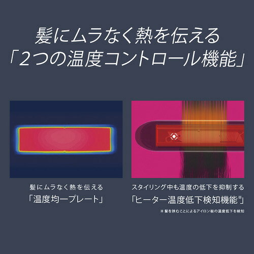 パナソニック EH-HS9J-W ストレートアイロン ナノケア ホワイト EHHS9JW