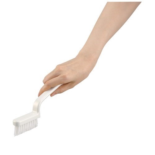 SATTOタイルメジブラシ ホワイト 幅2×奥行20×高さ10.5cm