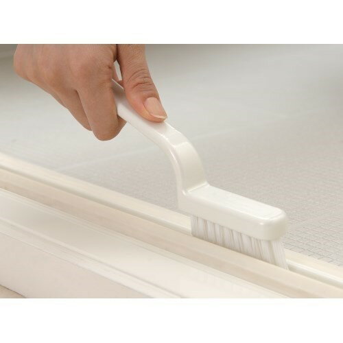 SATTOタイルメジブラシ ホワイト 幅2×奥行20×高さ10.5cm