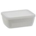 ベストコ 抗菌・抗ウイルス ザルパック レンジ容器 1.2L ホワイト MA-3220
