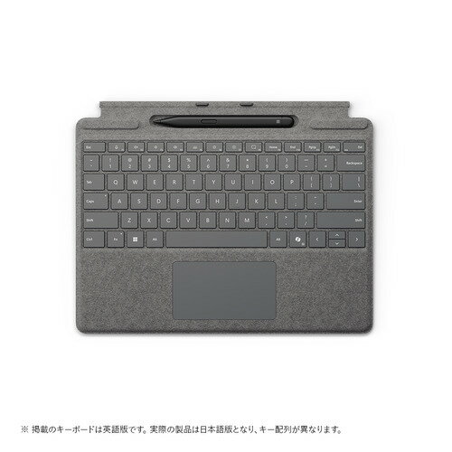 Microsoft 8X6-00232 Surface Pro キーボード(ペン収納付き/スリム ペン付き) タイプ カバー プラチナ