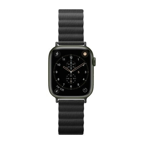 PGA PG-AW41MG01BK Apple Watch 41／40／38mm用 PUレザーマグネットバンド ブラック
