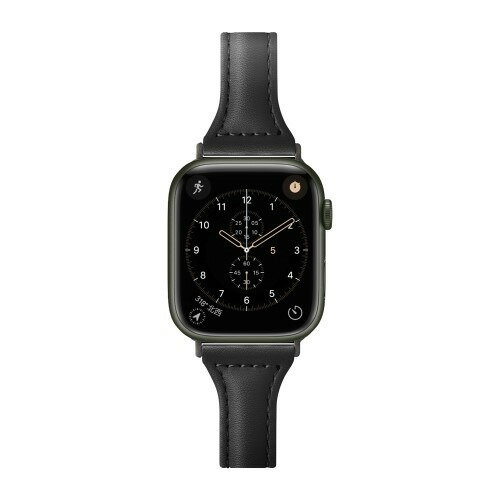 PGA PG-AW41PU01BK Apple Watch 41／40／38mm用 PUレザーバンド ブラック