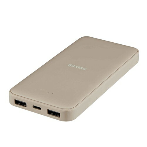 マクセル MPC-CE10000BE モバイルバッテリー 薄型大容量 10000mAh ベージュ
