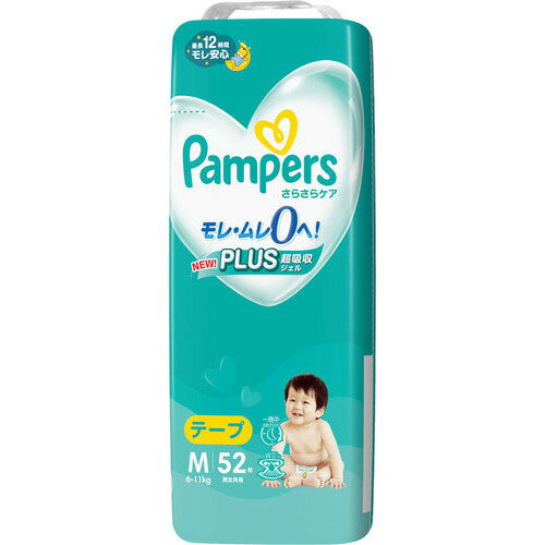 P&G パンパース さらさらケア テープ スーパ−ジャンボ M 52枚 6−11kg P&G パンパース さらさらケア テープ スーパ−ジャンボ M 52枚 6−11kg
