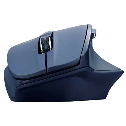 ナカバヤシ MUS-BKF165NB Bluetooth静音5ボタンBlue LEDマウス Win,Mac対応 ネイビー
