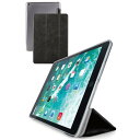 エレコム TB-A19RWVBKN iPad 10.2インチ 第9/8/7世代 (2021/2020/2019年) 用 フラップケース 背面クリア ソフトレザー...