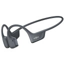 ショックス ワイヤレス 骨伝導イヤホン IP55 最大12時間 USB-C OpenRun Pro2 SKZ-EP-000030 ブラック系