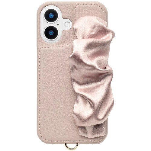 ユニケース Classy Scrunchie Case for iPhone 16 (pink) UNI-CSIP24M-2CSPK