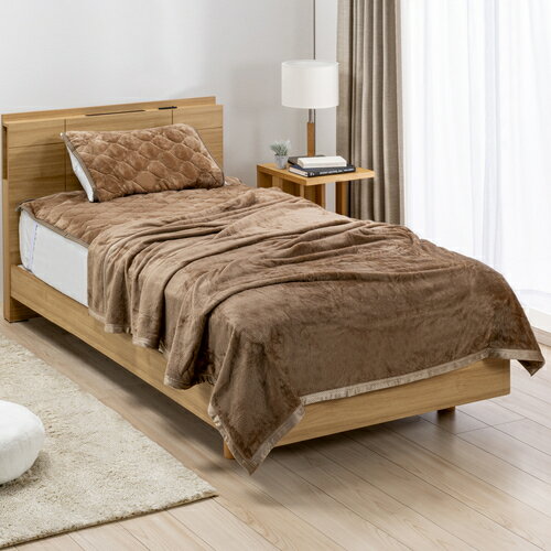 NEWヤマダオリジナル あったか毛布 HOT STYLE シングル:約140x200cm モカ 吸湿発熱(生地)