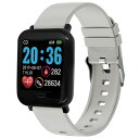 【エントリーでP10倍 12/4 20:00〜12/11 1:59まで】クレファー TS-SMW002-GR スマートウォッチ IP67防水 T-SPORTS グレイ(2)