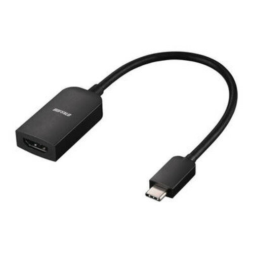 BUFFALO BSCHDBK 映像変換アダプタ USB-C → HDMI 4K対応 ブラック