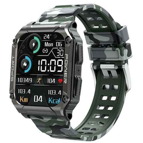 【エントリーでP10倍 12/4 20:00〜12/11 1:59まで】タスク NX-13 CAMO スマートウオッチ SMART R IP67防水 カモフラージュ 【エントリーでP10倍 12/4 20:00〜12/11 1:59まで】タスク NX-13 CAMO スマートウオッチ SMART R IP67防水 カモフラージュ