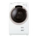 シャープ ドラム式洗濯乾燥機 洗濯7.0kg 乾燥3.5kg 幅64cm プラズマクラスター おしゃれ着 ES-S7K-CL ベージュ系 2024年製