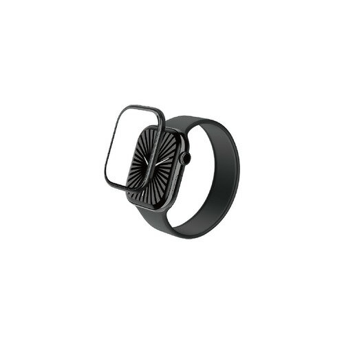 エレコム AW-24BFLGFALBK Apple Watch Series 10 42mm 対応 ガラスフィルム アルミフレーム 高透明 治具付 ブラック エレコム AW-24BFLGFALBK Apple Watch Series 10 42mm 対応 ガラスフィルム アルミフレーム 高透明 治具付 ブラック