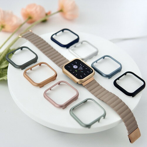 GAACAL W00114R2 APPLE WATCH 4-6／SE1-2／40MM メタリックフレーム ローズゴールド