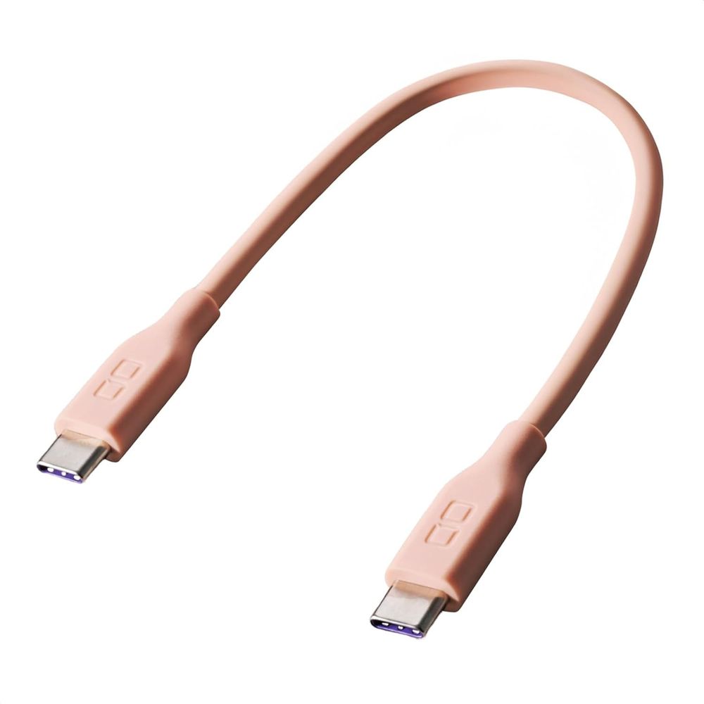 CIO シリコンケーブルN2 CtoC 240W 0.15m ピンク CIO-SL30000N2-CC015-