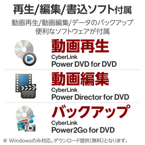 ロジテック LDR-PXA8CU2VWH 外付け DVDドライブ CD DVD 対応 USB 2.0 Type-Cケーブル付属 M-DISC対応 Windows Mac対応 ホワイト