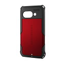 エレコム PM-P251ZERORD Google Pixel 9a ケース ハイブリッド カバー カメラレンズ保護設計 ZEROSHOCK レッド