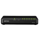 BUFFALO LSW7GT8EPBK Giga対応 スイッチングハブ 8ポート 電源外付けモデル マグネット付 ブラック