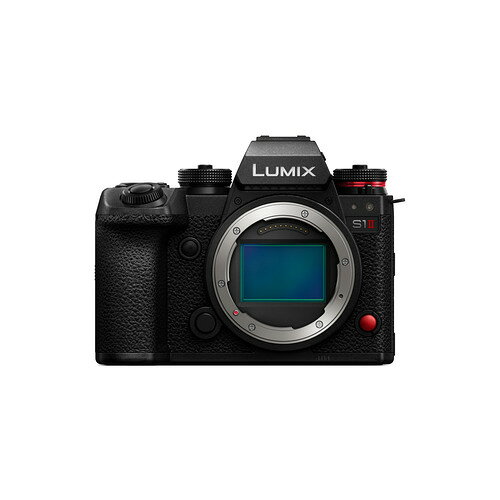 パナソニック DC-S1M2 デジタル一眼カメラ LUMIX 部分積層型CMOSセンサー採用 発売日：2025年6月19日●新開発センサーと新世代エンジン搭載で高速性能と広いダイナミックレンジを実現・LUMIX初（※1）、新開発の約2410万画素フルサイズ部分積層型CMOSイメージセンサーを採用　・LUMIX Sシリーズ初（※1）、ダイナミックレンジブースト搭載による15ストップ（※2）V-Log / V-Gamut●プロフェッショナルの制作現場に応える静止画・動画性能高速連写を両立した約70コマ/秒（※3）SH高速連写　・センサー全域で記録する高解像な6K 30p動画記録やハイフレームレート記録で豊かな映像表現を実現する　・4K 120p（※5）動画記録、FHD 240p（※6）記録でプロフェッショナルの映像制作に対応●新たな表現領域をサポートする操作性とアプリ・ブレイクダンス、スケートボードなどダイナミックな動きのシーンで撮りたい人物を正確にとらえ続けることが可能な　アーバンスポーツを人物認識に新たに追加したリアルタイム認識AF　・静止画/動画両面で、手ブレ補正システムを強化。静止画補正性能8.0段（※4）のボディ内手ブレ補正（B.I.S.）と画角をクロップせずに歩き撮りなどのブレ、周辺の歪み補正に対応した「クロップレス」動画周辺歪み補正　・プロのスタジオ撮影で広く利用されているテザー撮影ソフトウェア「Capture One」に対応　・絵コンテ作成や撮影現場での確認、撮影後にデータを自動整理し映像制作のワークフローをサポートする●※1：当社デジタルカメラにおいて。2025年6月中旬発売予定。　※2：ダイナミックレンジブーストON時：15ストップ、ダイナミックレンジブーストOFF時：14+ストップ。ダイナミックレンジブースト使用中は、動画画質とISO感度が制限され、ローリングシャッター歪みが増加します。　※3：連写モード（SH）速度優先設定時。連写撮影速度は、使用レンズ、絞り、シャッター速度などの諸条件によって、低下することがあります。　　※4：中央:8.0段・周辺:7.0段。CIPA2024規格準拠。Yaw/Pitch/Roll方向：焦点距離f=60mm（交換レンズS-R2060使用時、 5軸手ブレ補正）。　※5：[動画撮影範囲]が[FULL]のとき、Cinema4K動画（120p/100p) : 約1.17倍、4K動画（120p/100p) : 約1.24倍のクロップ倍率で撮影されます。　※6：[動画画質]や[スロー & クイック設定]で[動画撮影範囲]が[FULL]のとき、： FHD動画 約1.21倍クロップ（181fps以上） 、センサー記録使用画素数 2482x930（181fps以上）で撮影されます。&nbsp;【仕様】本体寸法：幅：約134.3mm、 高さ：約102.3mm、奥行き：約91.8mm本体質量： 約800g (本体、バッテリー、SDメモリーカード1枚含む)(SHOE COVER 有、ボディキャップ無)型式：レンズ交換式デジタル一眼カメラ記録メディア ： カードスロット1：CFexpress Type Bカード　 カードスロット2：SDメモリーカード / SDHCメモリーカード* / SDXCメモリーカード*　 *：UHS-I / UHS-II UHS Speed Class 3 / UHS-II Video Speed Class 90 対応　 ダブルスロット記録機能有りレンズマウント： ライカカメラ社L-Mount撮像素子 ： 35mmフルサイズ (35.6mm x 23.8mm) CMOSセンサー　 総画素数 約2、680万画素、原色カラーフィルターカメラ有効画素数： 約2、410万画素防塵対応： センサーシフト方式、手動　 電源OFF時のシャッター閉幕対応画像フォーマット： JPEG (DCF準拠、Exif3.0準拠)、RAW、HEIF画質モード： FINE / STD.動画フォーマット： MP4：H.264/MPEG-4 AVC、H.265/HEVC　 MOV：H.264/MPEG-4 AVC、H.265/HEVC、Apple ProRes、Apple ProRes RAW手ブレ補正方式： 撮像素子シフト方式、5軸補正、Dual I.S.2対応シャッター：■形式　フォーカルプレーンシャッター　■シャッター速度　【静止画】 【メカシャッター】 B(バルブ)(最大約30分)、 60〜1/8、000秒　【電子先幕】 B(バルブ)(最大約30分)、 60〜1/2、000秒　【電子シャッター】 B(バルブ)(最大約60秒)、60〜1/16、000秒　【動画】ダイナミックレンジブーストOFF： 1/25*〜1/16、000秒　ダイナミックレンジブーストON： 1/25*〜1/6、400秒　 *：シャッター速度リミッター : OFF設定時で 動画露出設定:M かつ MF設定時は、1/2秒まで設定可能　■セルフタイマー　 10秒 / 10秒3枚 / 2秒 / カスタム（2〜10秒、カウントダウン表示（ON /OFF)）　■サイレントモード/シャッター方式　 AUTO / メカシャッター / 電子先幕 / 電子シャッター / 電子シャッター+NRモニター（形式/視野率）： アスペクト比3:2 / 3.0型 (7.6cm) / 静電容量方式タッチパネル搭載 液晶モニター / 約184万ドット / 約100%電源：【 リチウムイオンバッテリーパック使用時】：7.2V　【 別売ACアダプター使用時】： 9.0V / 3.0A (別売 DMW-AC11使用時）動作環境：【推奨使用温度】-10度* 〜 40度　*：-10 度〜0 度 (スキー場や標高の高いところなどの寒冷地)では、一時的にバッテリーの性能(撮影枚数/使用時間)が低下します　 -10〜40度はボディ、レンズは−10度耐低温設計の別売レンズをご使用ください　付属品名称： バッテリーパック、バッテリーチャージャー、 ショルダーストラップ、ボディキャップ、ホットシューカバー、バッテリーグリップ接点カバー