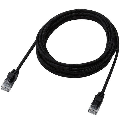 エレコム LD-GPAM/BK30 LANケーブル CAT6A 3m 爪折れ防止 ブラック