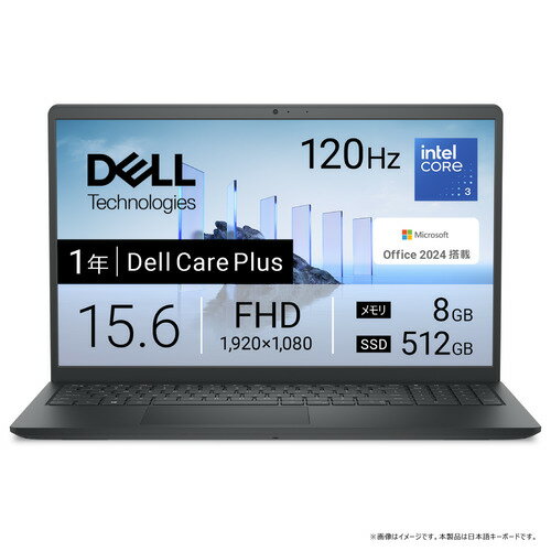 DELL ΡPC Dell 15 DC15250 ND25-FWHBB[15.6 | եHD | Core 3 | 8GB | 512GB | Windows 11 | Office H&B | ܥ֥å]