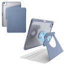 エレコム TB-A25MMG360BG iPad Air ケース 11インチ ( M3/M2 )/10.9インチ 第5・第4世代 着脱フラップ カバー ブルーグレー